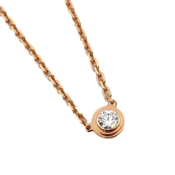 Cartier d'Amour XS necklace diamond 750 K18PG pink gold women's jewelry CARTIER - Picture 1 of 9